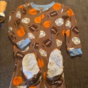 Boys fleece pajama onesie